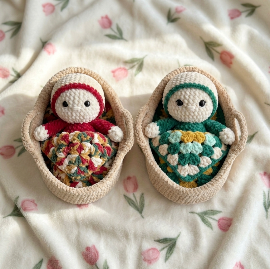 Newborn Baby Crochet Pattern 👶 Complete Baby Set PDF (Amigurumi Bundle)