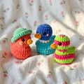 No-Sew Rubber Duck Crochet Pattern 🐥 3-in-1 Cute Amigurumi PDF (Beginner-Friendly)