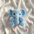 Crochet Pattern 🐘 Beginner-Friendly Plush Amigurumi PDF (Sitting & Standing)