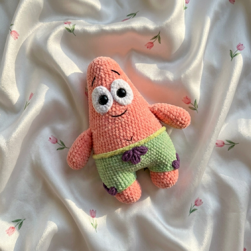 Pink Starfish Crochet Pattern ⭐ No-Sew Ocean Amigurumi PDF Tutorial
