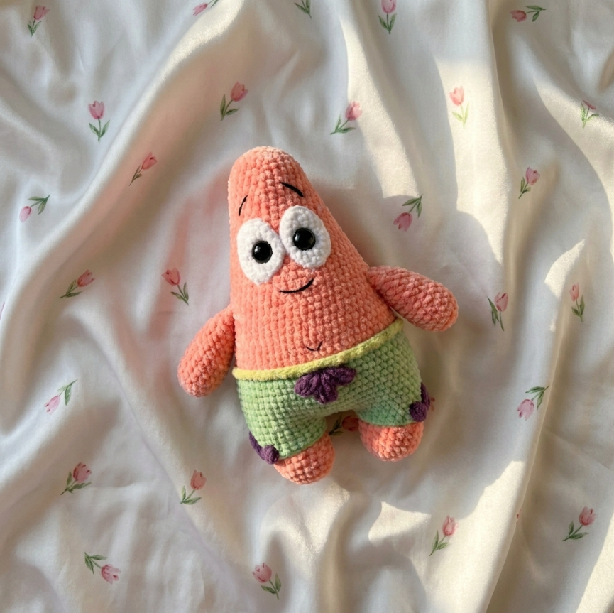 Pink Starfish Crochet Pattern ⭐ No-Sew Ocean Amigurumi PDF Tutorial