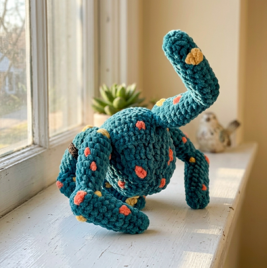 Alien Rock Buddy Crochet Pattern 👽 Cute Space Plush Amigurumi (PDF Tutorial)