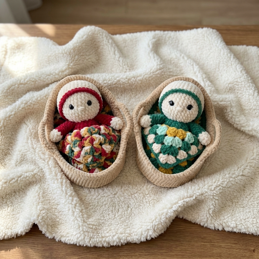 Newborn Baby Crochet Pattern 👶 Complete Baby Set PDF (Amigurumi Bundle)