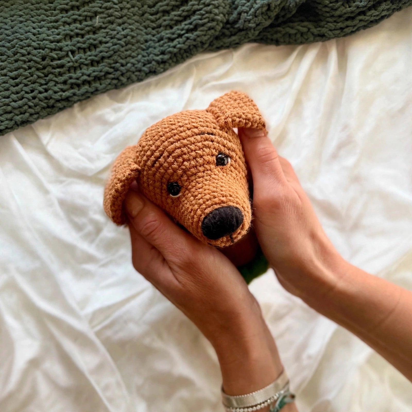 Crochet Dachshund in Sweater Pattern, Amigurumi Dog PDF