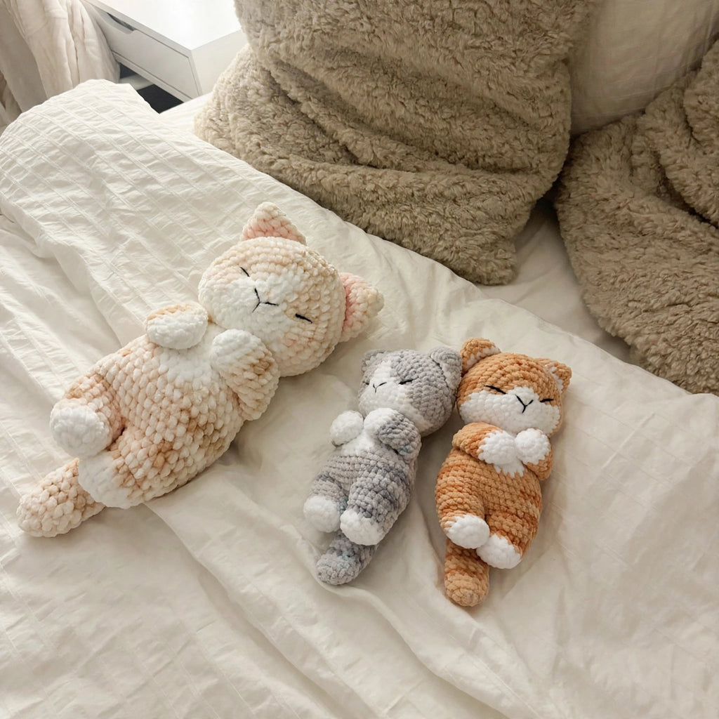 Sleepy Kitty Crochet PDF